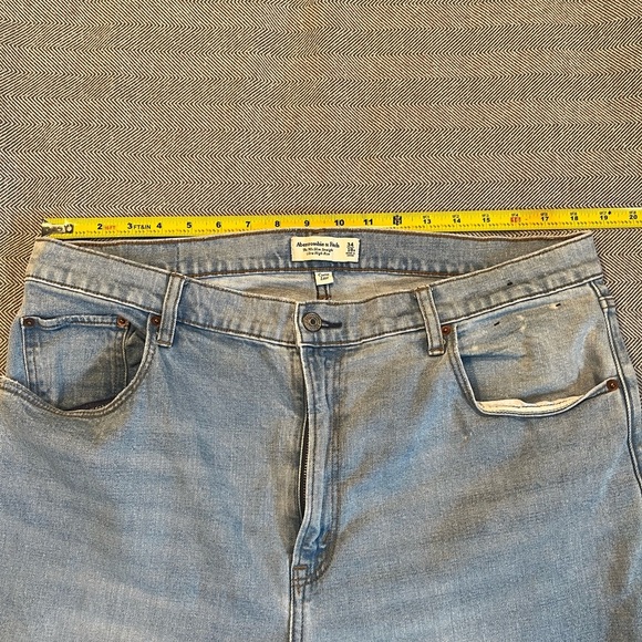 Abercrombie & Fitch Curve Love 90’s Slim Straight Ultra high Rise Wmns 34/18 - Picture 5 of 9